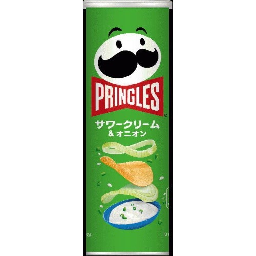 プリングルズ サワークリーム＆オニオンＭ缶１０５ｇ  ×8 【送料込】(一部地域別途)の画像