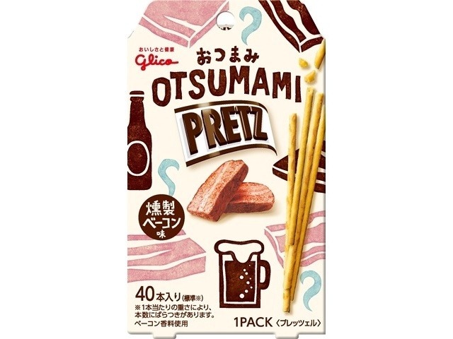 グリコ おつまみプリッツ 燻製ベーコン味２４ｇ×14入り 【全国送料無料】(一部地域別途)の画像