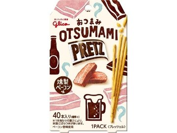 グリコ おつまみプリッツ 燻製ベーコン味２４ｇ×14入り 【全国送料無料】(一部地域別途)の画像
