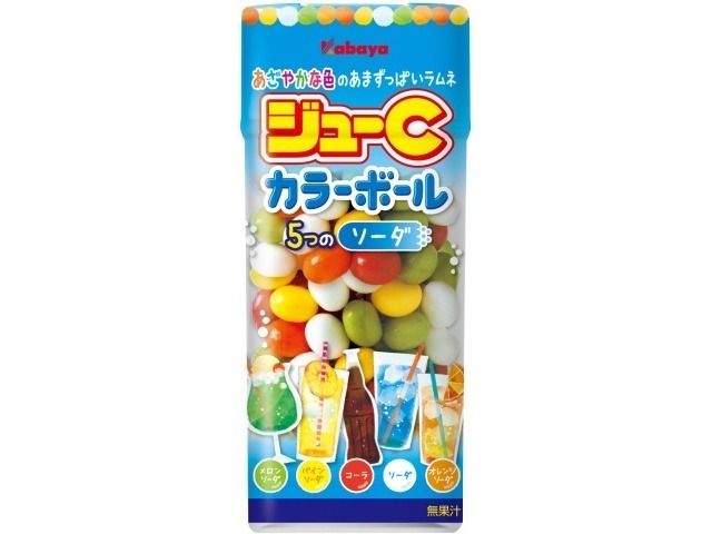 カバヤ ジューＣカラーボールソーダ ３５ｇ  ×10入り 【全国送料無料】(一部地域別途)の画像