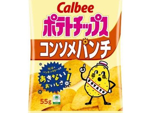 カルビー ポテト コンソメパンチ５５ｇ  ×16入り 【全国送料無料】(一部地域別途)の画像