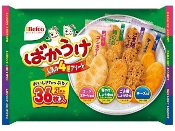 栗山米菓 Ｎばかうけアソート ３６枚  ×10入り 【全国送料無料】(一部地域別途)の画像