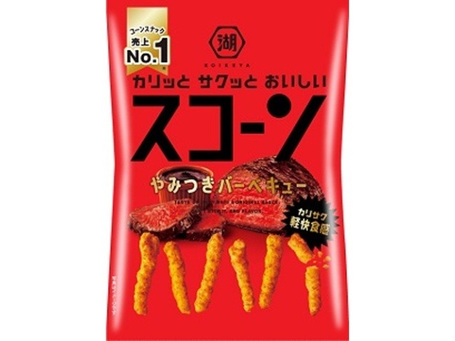 湖池屋 スコーン やみつきバーベキュー７３ｇ×12入り 【全国送料無料】(一部地域別途)の画像