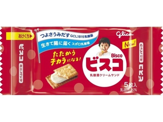 グリコ ビスコミニパック ５枚  ×20入り 【全国送料無料】(一部地域別途)の画像