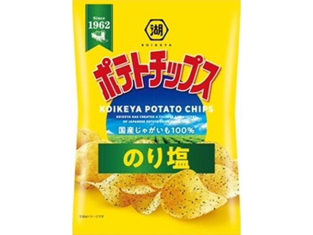 湖池屋 ポテトチップス のり塩５５ｇ  ×12入り 【全国送料無料】(一部地域別途)の画像