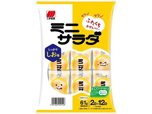 三幸製菓 ミニサラダ しお味６１ｇ ×16 【送料込】(一部地域別途)の画像
