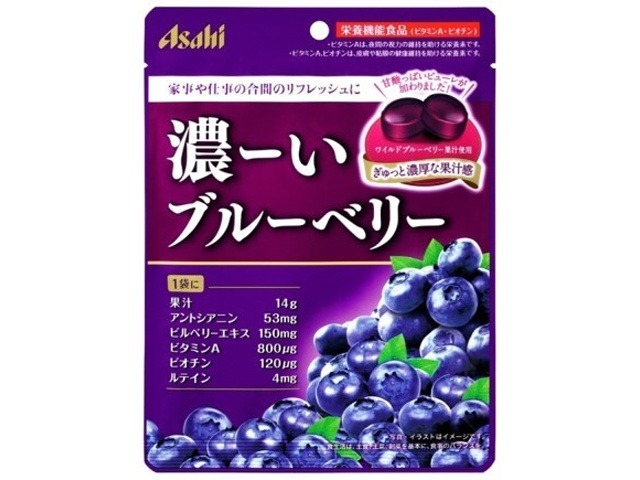 アサヒグループ食品 濃ーいブルーベリー ８４ｇ×6入り 【全国送料無料】(一部地域別途)の画像