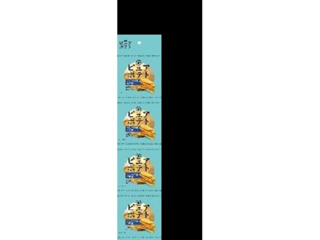 湖池屋 ４連ピュアポテト厚切りオホーツク塩と岩塩 ×12 【送料込】(一部地域別途)の画像