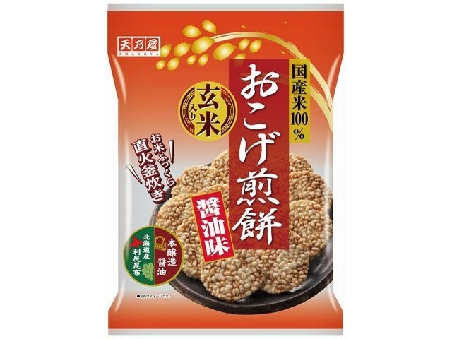 天乃屋 おこげ煎餅醤油味 ９枚×12入り 【全国送料無料】(一部地域別途)の画像