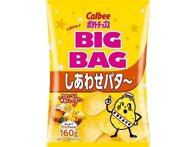 カルビー ビッグバッグ しあわせバタ〜１６０ｇ ×12 【送料込】(一部地域別途)の画像
