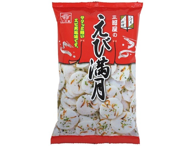 三河屋 えび満月 ７５ｇ  ×6入り 【全国送料無料】(一部地域別途)の画像