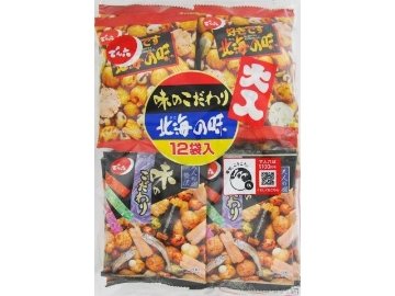 でん六 大入１２袋ペアパック２５２ｇ  ×8入り 【全国送料無料】(一部地域別途)の画像