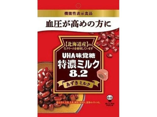 味覚糖 機能性表示食品特濃ミルクあずきミルク ×6 【送料込】(一部地域別途)の画像