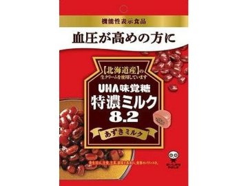 味覚糖 機能性表示食品特濃ミルクあずきミルク ×6 【送料込】(一部地域別途)の画像