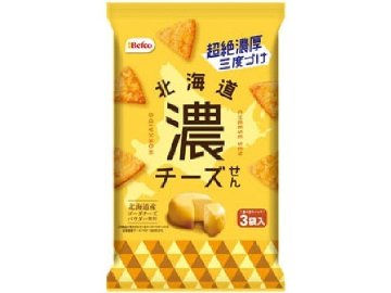 栗山米菓 北海道濃チーズせん １７ｇ×３袋入 ×12 【送料込】(一部地域別途)の画像