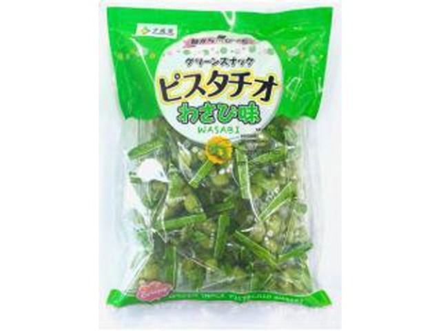 千成堂 グリーンスナック ピスタチオわさび味２１５ｇ  ×15入り 【全国送料無料】(一部地域別途)の画像