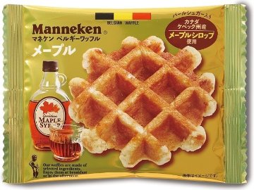 マネケン メープルワッフル １個  ×6入り 【全国送料無料】(一部地域別途)の画像