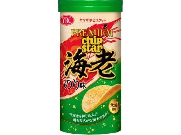 ＹＢＣ プレミアムチップスター海老のり味 ４５ｇ  ×8入り 【全国送料無料】(一部地域別途)の画像