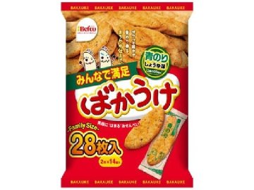栗山米菓 ２８枚ばかうけ青のり×12入り 【全国送料無料】(一部地域別途)の画像