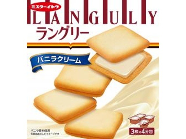 イトウ製菓 ラングリーバニラクリーム１２枚×6入り 【全国送料無料】(一部地域別途)の画像