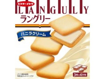 イトウ製菓 ラングリーバニラクリーム１２枚×6入り 【全国送料無料】(一部地域別途)の画像