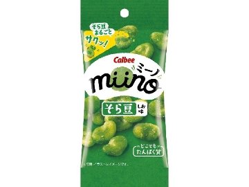 カルビー ｍｉｉｎｏそら豆しおスリムサイズ ２０ｇ×18入り 【全国送料無料】(一部地域別途)の画像