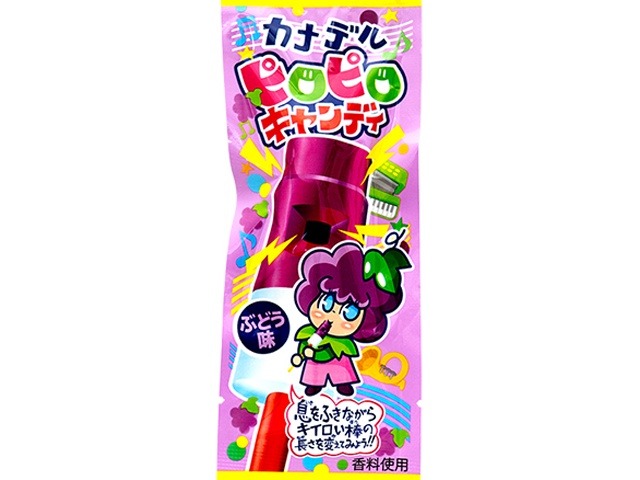 やおきん カナデルピロピロキャンディ ぶどう味×24入り 【全国送料無料】(一部地域別途)の画像