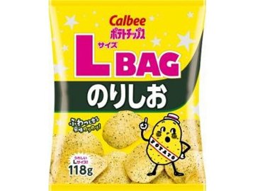 カルビー ポテトＬサイズＢＡＧのりしお１１８ｇ×12入り 【全国送料無料】(一部地域別途)の画像