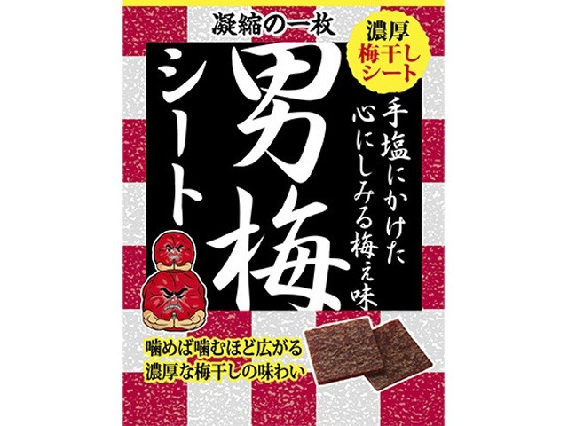 ノーベル 男梅シート ２７ｇ ×6 【送料込】(一部地域別途)の画像