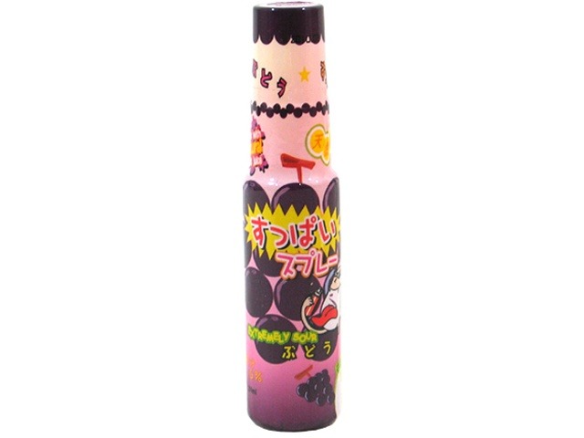 やおきん すっぱいスプレーグレープ １９ｍｌ×24入り 【全国送料無料】(一部地域別途)の画像