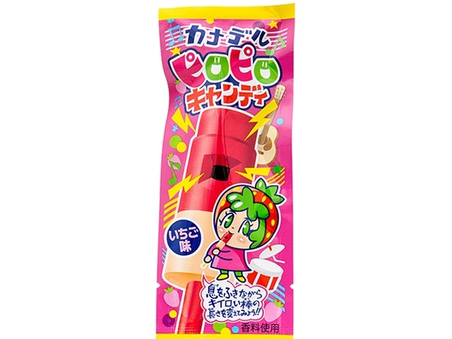 やおきん カナデルピロピロキャンディ いちご味×24入り 【全国送料無料】(一部地域別途)の画像