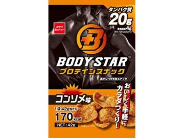 ボディスター プロテインスナックコンソメ味４２ｇ×24入り 【全国送料無料】(一部地域別途)の画像