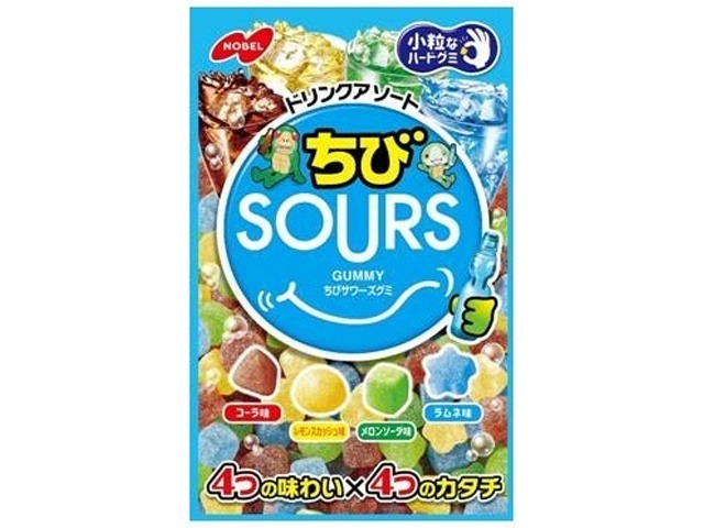 ノーベル ちびサワーズドリンクアソート ８０ｇ ×6 【送料込】(一部地域別途)の画像