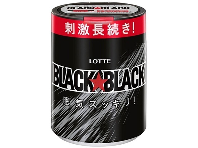 ロッテ ブラックブラック粒ボトル １３３ｇ ×6 【送料込】(一部地域別途)の画像