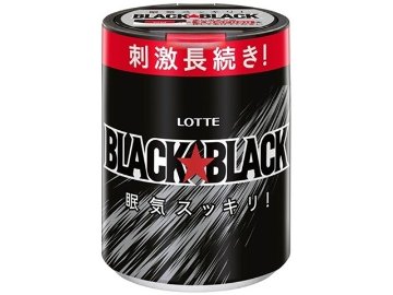 ロッテ ブラックブラック粒ボトル １３３ｇ ×6 【送料込】(一部地域別途)の画像
