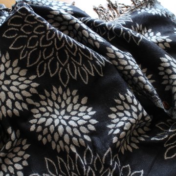 再販＊羽織るだけでお洒落度ＵＰ＊3Way＊リバーシブル＊起毛ダリア柄大判ストール＊の画像