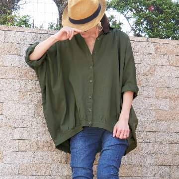 夏の羽織としても◎着回し力抜群＊ドルマンシャツ＊ゆったりトップス＊チュニック＊カーディガン＊薄手＊d-tp503の画像