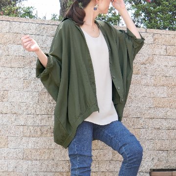 夏の羽織としても◎着回し力抜群＊ドルマンシャツ＊ゆったりトップス＊チュニック＊カーディガン＊薄手＊d-tp503の画像