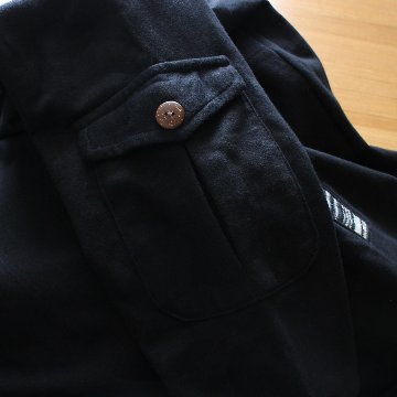 Renewal再販×3＊オフタートルネック＊花クロシェ×ボーダーフード＊裏地フリース＊プルオーバー＊パーカー＊d-tp507の画像