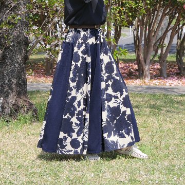  【自由にアレンジスカート】フラワー～flower～どんなコーデも自由自在にデザインができる＊変形＊バルーン＊立体ロングスカート＊d-sk2001の画像