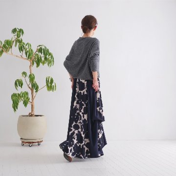  【自由にアレンジスカート】フラワー～flower～どんなコーデも自由自在にデザインができる＊変形＊バルーン＊立体ロングスカート＊d-sk2001の画像