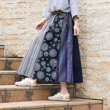 CABAN ストライプ ロングスカート マルチカラー CABAN ストライプ ロングスカート マルチカラー
