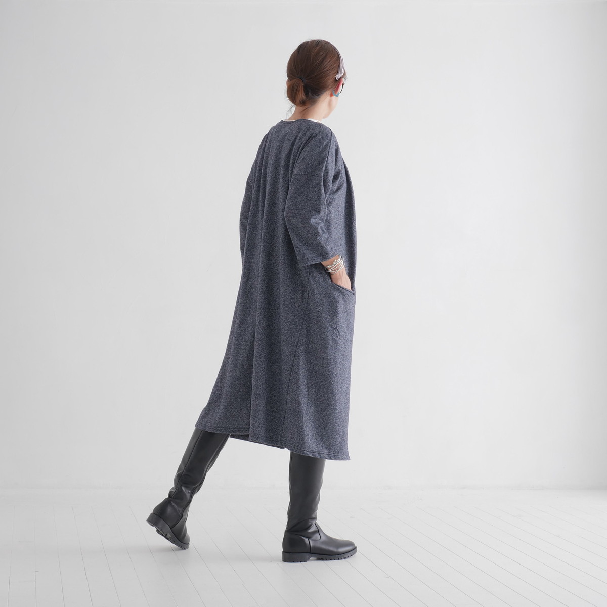 フロントオープン＊軽やか大人カジュアル＊シーズンレスに活躍＊綿素材＊ロング＊羽織り＊カーディガン＊の画像