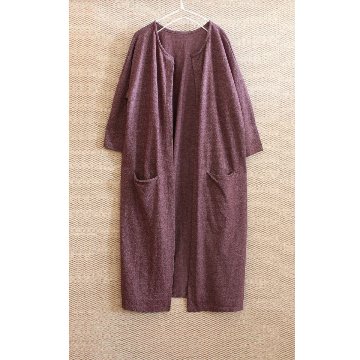 フロントオープン＊軽やか大人カジュアル＊シーズンレスに活躍＊綿素材＊ロング＊羽織り＊カーディガン＊の画像