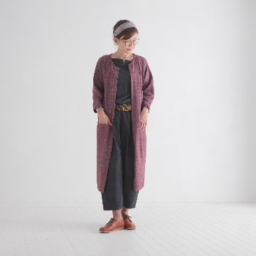 フロントオープン＊軽やか大人カジュアル＊シーズンレスに活躍＊綿素材＊ロング＊羽織り＊カーディガン＊の画像