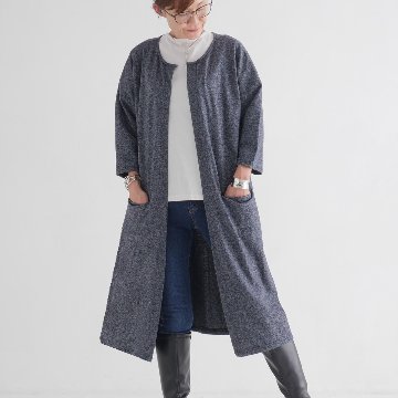 フロントオープン＊軽やか大人カジュアル＊シーズンレスに活躍＊綿素材＊ロング＊羽織り＊カーディガン＊の画像