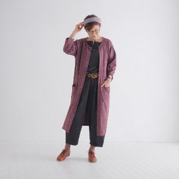 やさしく包む履き心地＊あったかコーデュロイ＊ゆったりシルエット＊ワイドテーパードパンツ＊d-pn008の画像