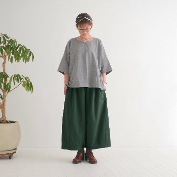 丸っこいシルエット＊どんなコーデにも相性抜群＊大人ナチュラルな無地＊バルーンワイドパンツ＊d-pn506Aの画像