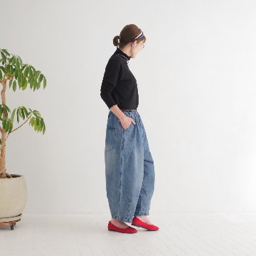 ロングシーズン活躍＊メロウ仕上げがアクセント＊リブ素材＊タートルネックトップス＊d-tp3001の画像