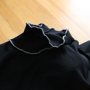 ロングシーズン活躍＊メロウ仕上げがアクセント＊リブ素材＊タートルネックトップス＊d-tp3001の画像